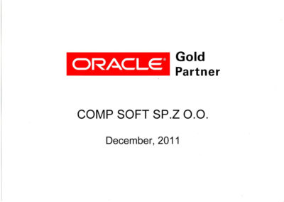 ORACLE Gold Partner 2011